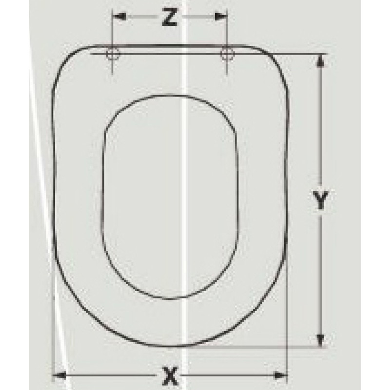 SEAT WC VENUS ANTEA ADAPTABLE IN RESIWOOD