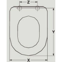 SEAT WC VENUS BLITZ ADAPTABLE IN RESIWOOD