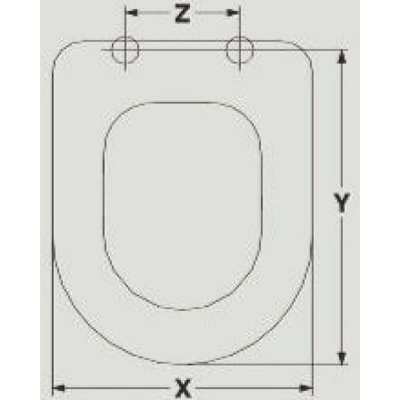 SEDILE WC VENUS FEDRA  ADATTABILE IN MDF LACCATO