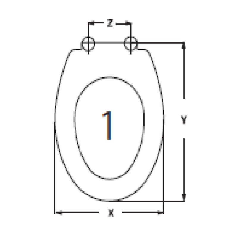 SEDILE WC VENUS GIADA ADATTABILE IN DUROPLAST