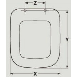 SEDILE WC VENUS MASTER ADATTABILE IN MDF LACATTO