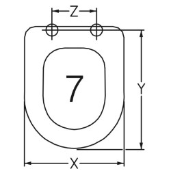 SEDILE WC VENUS PITTY ADATTABILE IN DUROPLAST