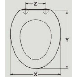 SEAT WC VENUS TECLA ADAPTABLE IN RESIWOOD