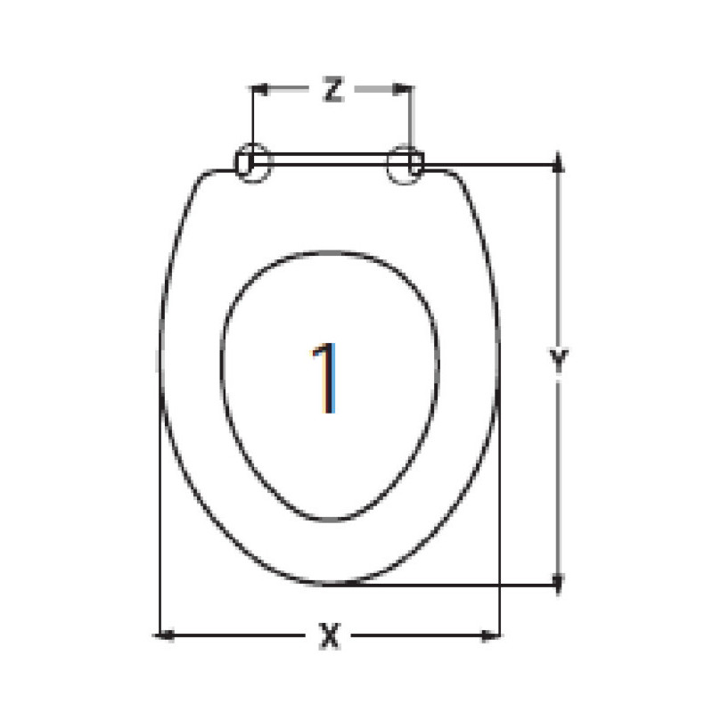 SEDILE WC VENUS TECLA ADATTABILE IN DUROPLAST