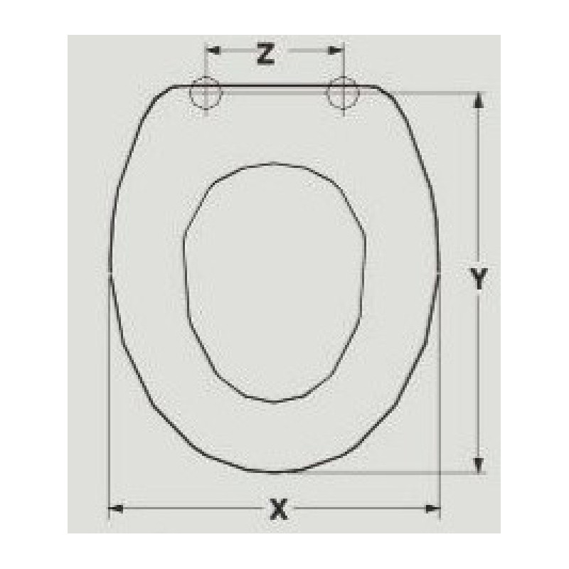 SEDILE WC VENUS TOPAZIO ADATTABILE IN MDF LACCATO