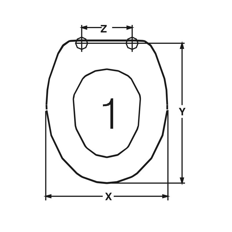 TAPA WC VENUS TOPAZIO ADAPTABLE EN DUROPLAST