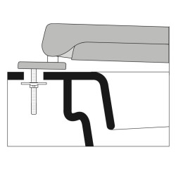 SEAT WC VENUS TOPAZIO ADAPTABLE IN DUROPLAST