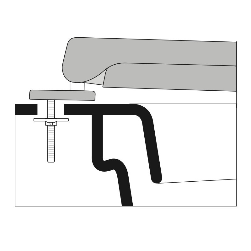 SEAT WC VENUS TOPAZIO ADAPTABLE IN DUROPLAST