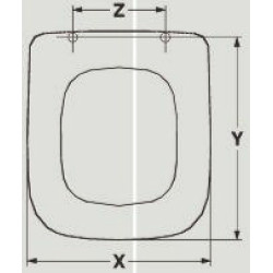 SEAT WC VENUS VELA ADAPTABLE IN RESIWOOD