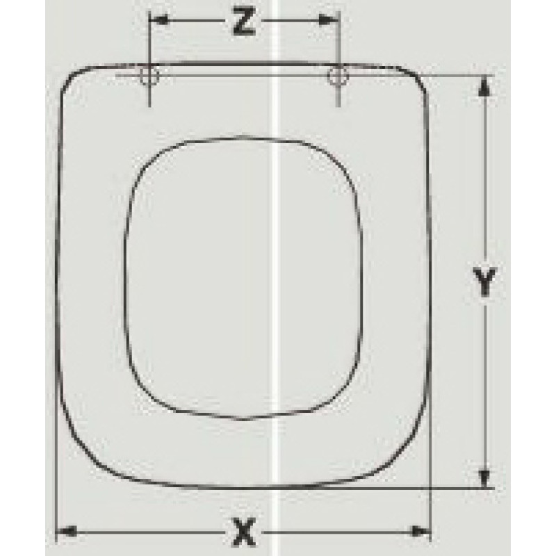 ABATTANT DU WC VENUS VELA ADAPTABLE IN RESIWOOD