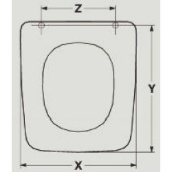 SEDILE WC GLOBO GLORIA MONOBLOCCO ADATTABILE IN MDF LACCATO