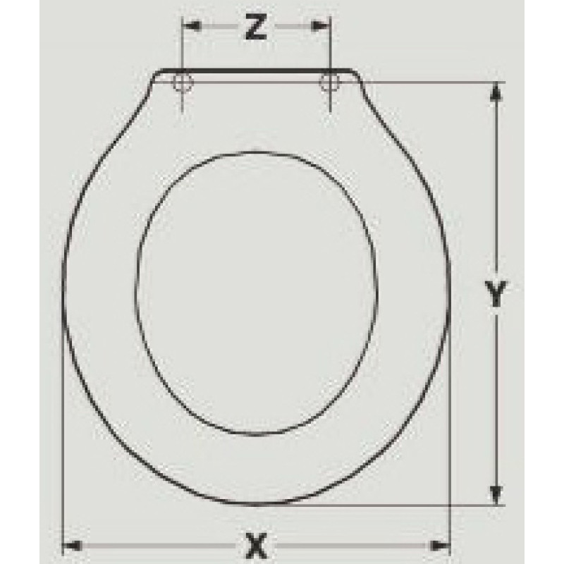 SEAT WC GLOBO PAESTUM OLD ADAPTABLE IN RESIWOOD