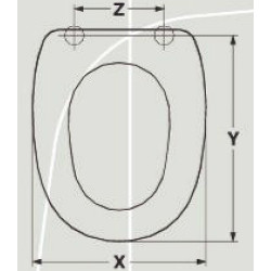 SEAT WC GRAVENA CROMA ADAPTABLE IN RESIWOOD