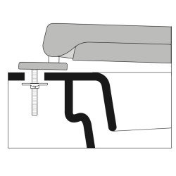 SEAT WC HATRIA BAIA ADAPTABLE IN DUROPLAST