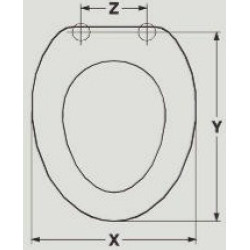 SEAT WC HATRIA ERIKA ADAPTABLE IN RESIWOOD