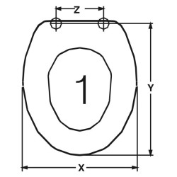 SEAT WC HATRIA ERIKA PRO ADAPTABLE IN DUROPLAST