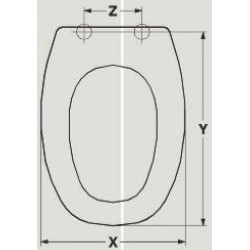 SEAT WC HATRIA GRANSASSO ADAPTALBLE IN RESIWOOD