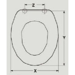 SEAT WC HATRIA MONACO ADAPTABLE IN RESIWOOD