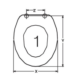 ABATTANT DU WC HATRIA MONACO SOSPESO ADAPTABLE IN DUROPLAST