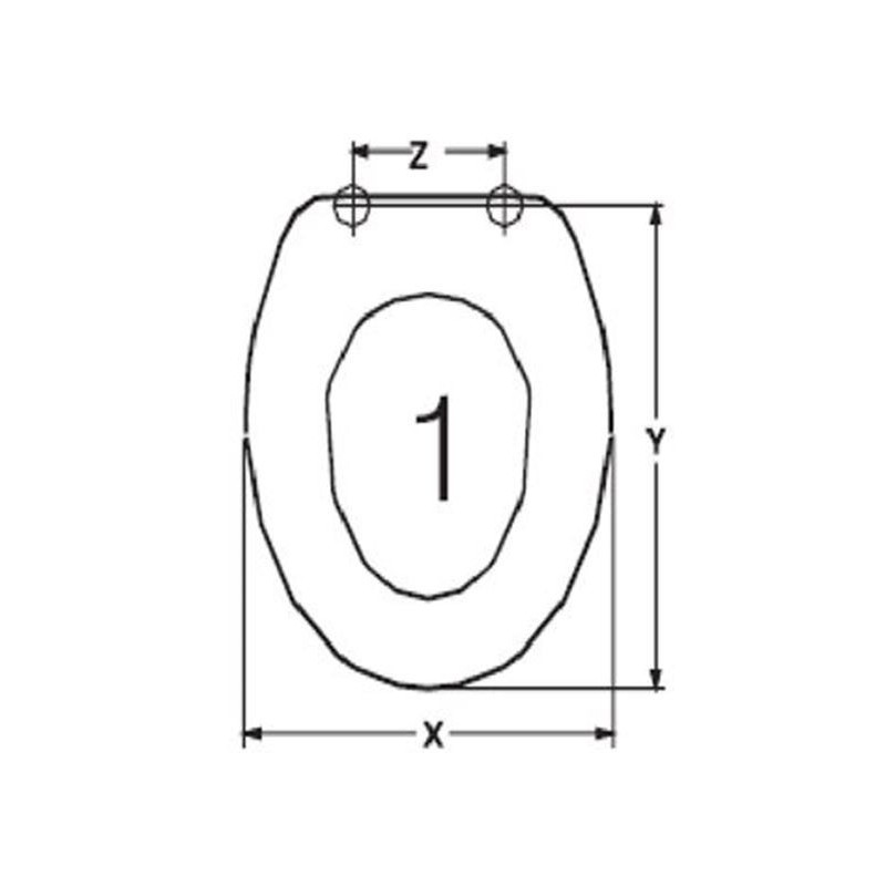 ABATTANT DU WC HATRIA MONACO ADAPTABLE IN DUROPLAST