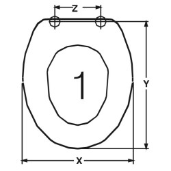 SEDILE WC HIDRA RECORD ADAPTABLE EN DUROPLAST