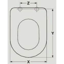 SEAT WC HIDRA ONDA ADAPTABLE IN RESIWOOD