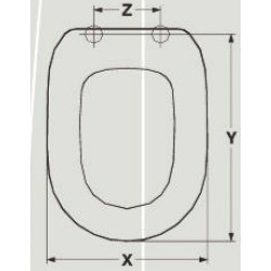 SEDILE WC HIDRA PEGASO ADATTABILE IN MDF LACCATO