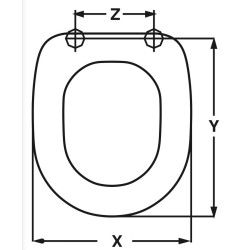 TAPA WC HIDRA PEGASO ADAPTABLE EN DUROPLAST