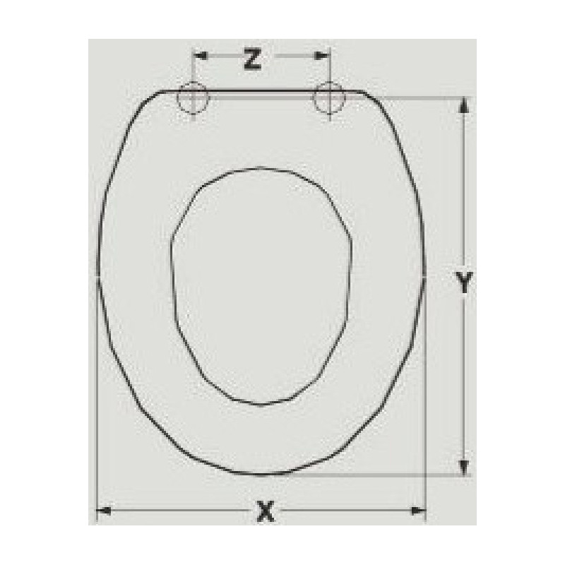 SEAT WC ILCA ITACA ADAPTABLE IN RESIWOOD