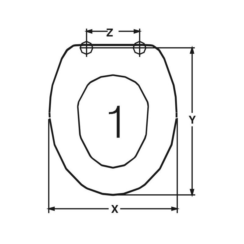 ABATTANT DU WC ILCA MICENE ADAPTABLE IN DUROPLAST