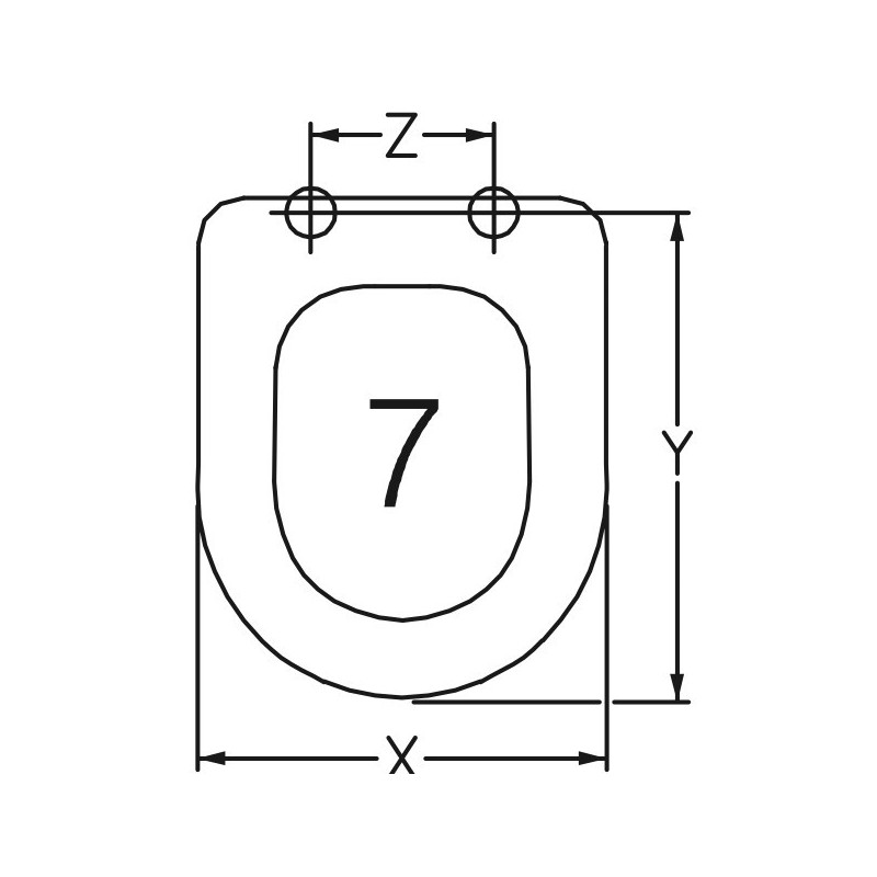 TAPA WC INCEA LUNA ADAPTABLE EN DUROPLAST