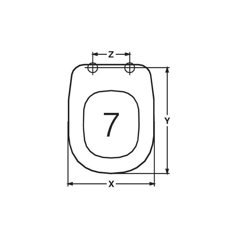 TAPA WC INCEA NUBE ADAPTABLE EN DUROPLAST