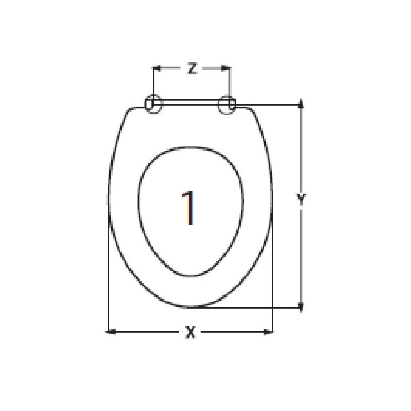 ABATTANT DU WC INCEA OPI ADAPTABLE IN DUROPLAST