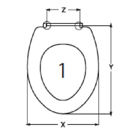 ABATTANT DU WC INCEA OPI ADAPTABLE IN DUROPLAST