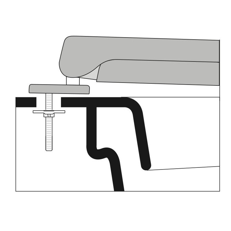 ABATTANT DU WC INCEA PIUMA ADAPTABLE IN DUROPLAST