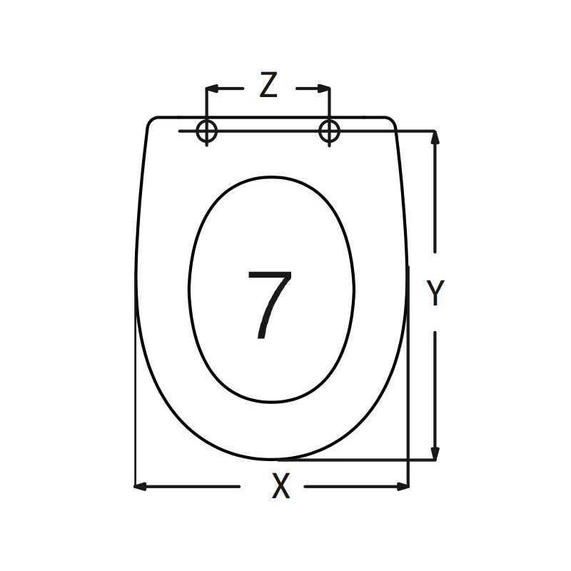 SEDILE WC INCEA SUPRA ADATTABILE IN DUROPLAST