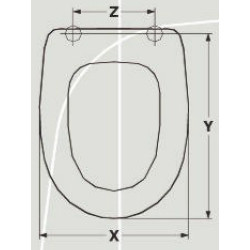 ABATTANT DU WC JUMBO ARETHONA ADAPTABLE EN RESIWOOD