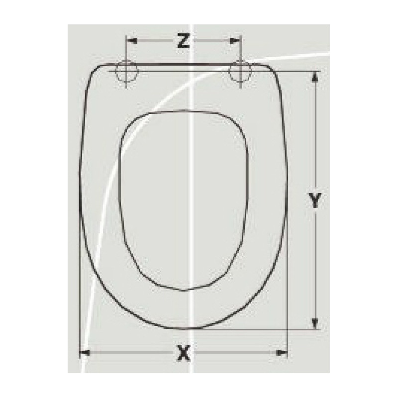 ABATTANT DU WC JUMBO ARETHONA ADAPTABLE EN RESIWOOD