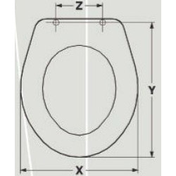 ABATTANT WC JUMBO AURELIA ADAPTABLE EN RESIWOOD