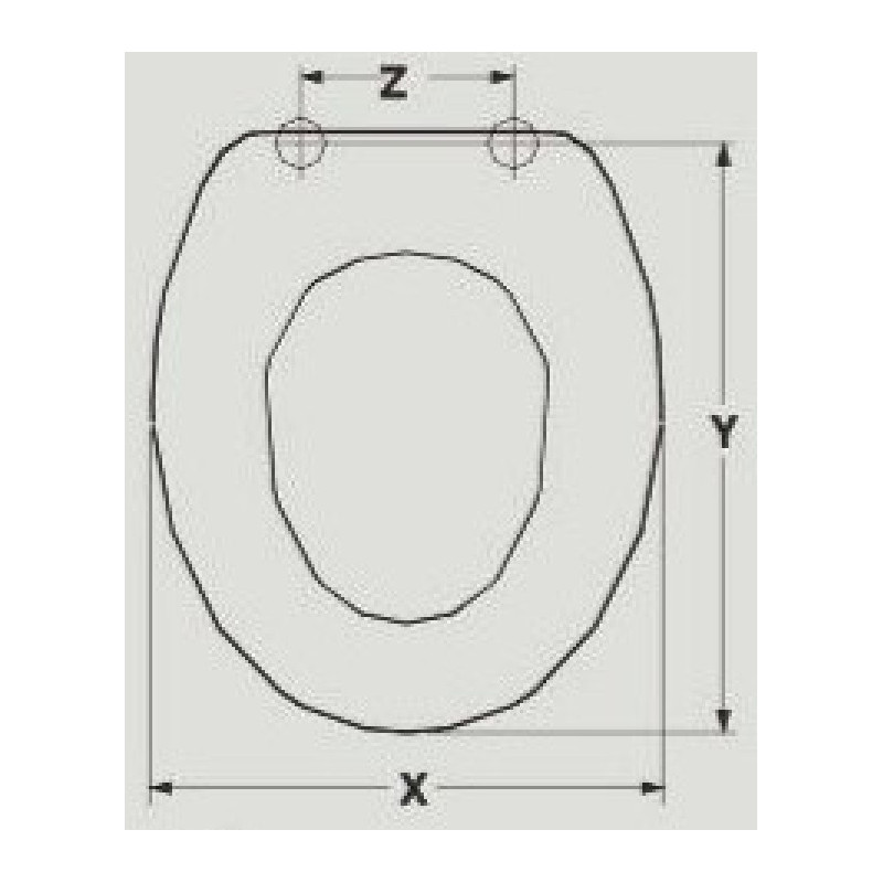 ABATTANT DU WC JUMBO GOLIA ADAPTABLE IN RESIWOOD