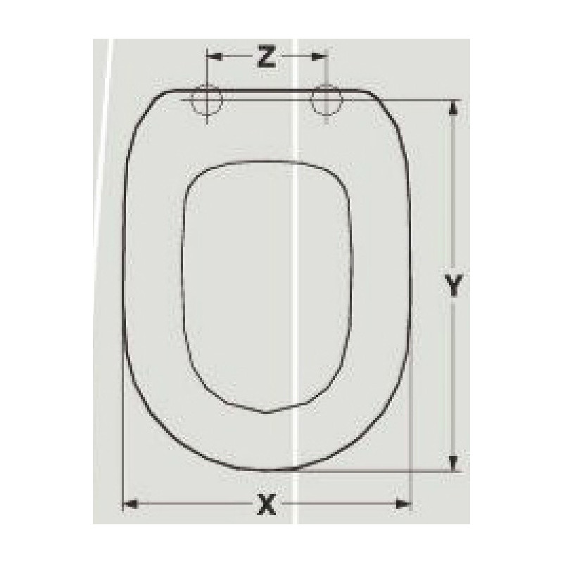 SEAT WC JUMBO TUA ADAPTABLE IN RESIWOOD