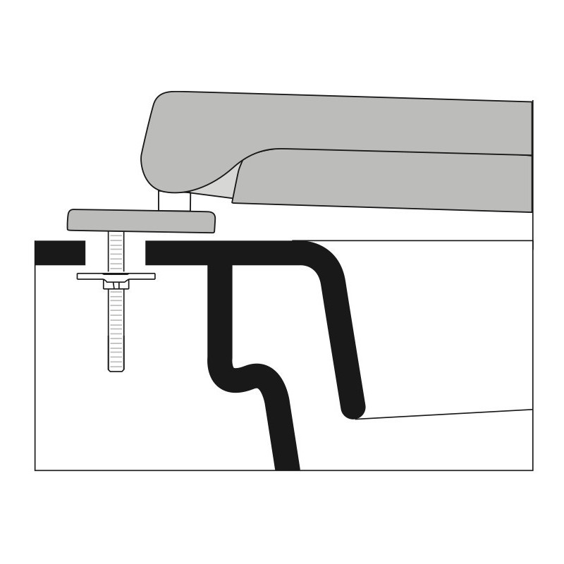 ABATTANT DU WC  ITALIAN STYLE BATH ESE ADAPTABLE IN DUROPLAST