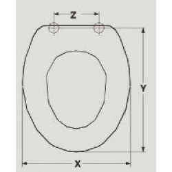 ABATTANT DU WC ISVEA AVENTINO ADAPTABLE EN RESIWOODD