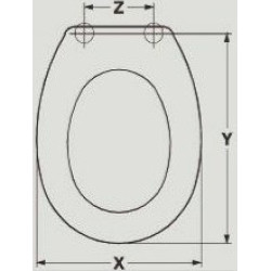 ABATTANT DU WC ISVEA MONTELLO ADAPTABLE EN RESIWOOD