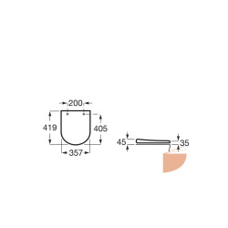 Roca The Gap Round Compact A801D10001