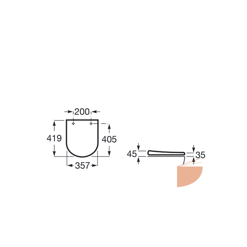 Roca The Gap Round Compact A801D10001