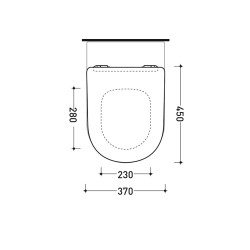 Toilet Seat Flaminia Link / Mini Link Slim Original