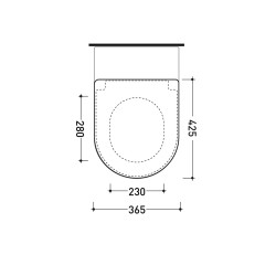 Sedile WC Flaminia Link / Mini Link Avvolgente Originale