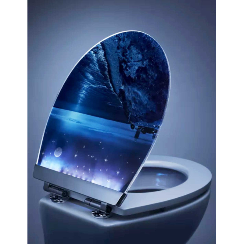 Toilet Seat Menton Led Night Beach