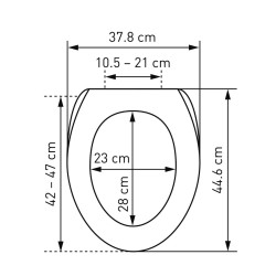 Sedile WC Dark Bamboo